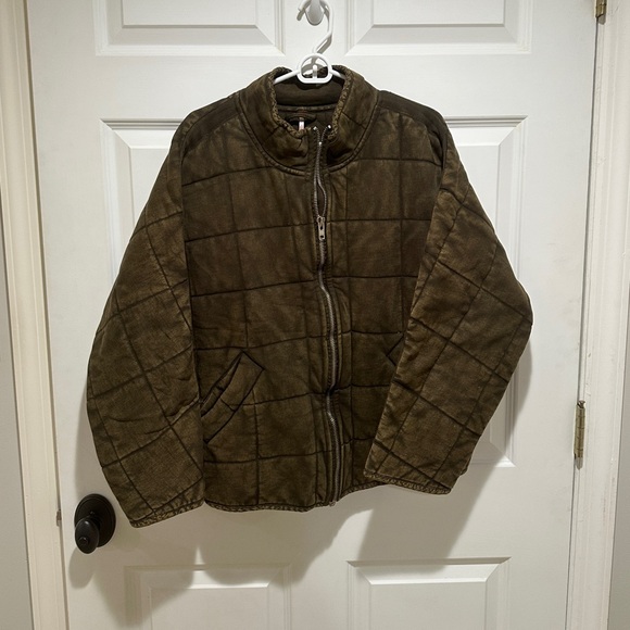 Free People Green Jacket - Picture 1 of 5